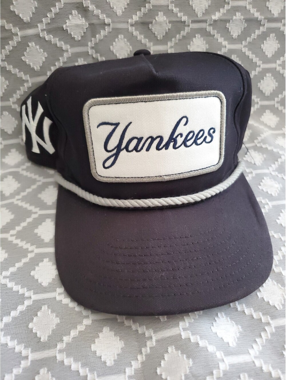 Navy Golfer Rope Yankee Baseball Cap